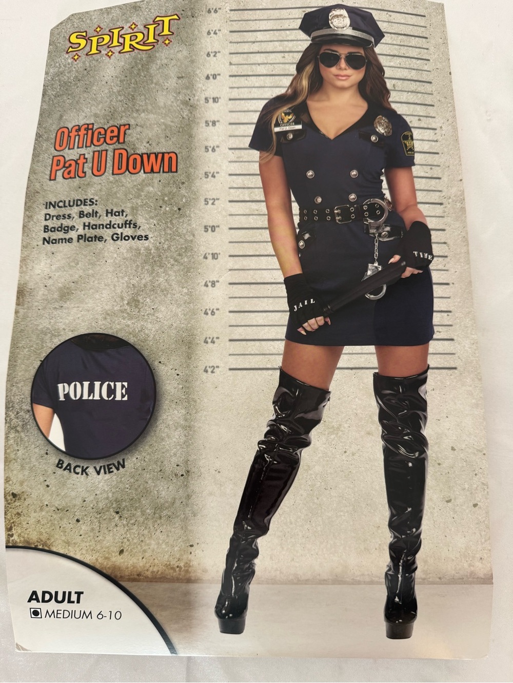 Spirit Women’s Sexy Police Officer Pat U Down Dress Up Halloween Costume